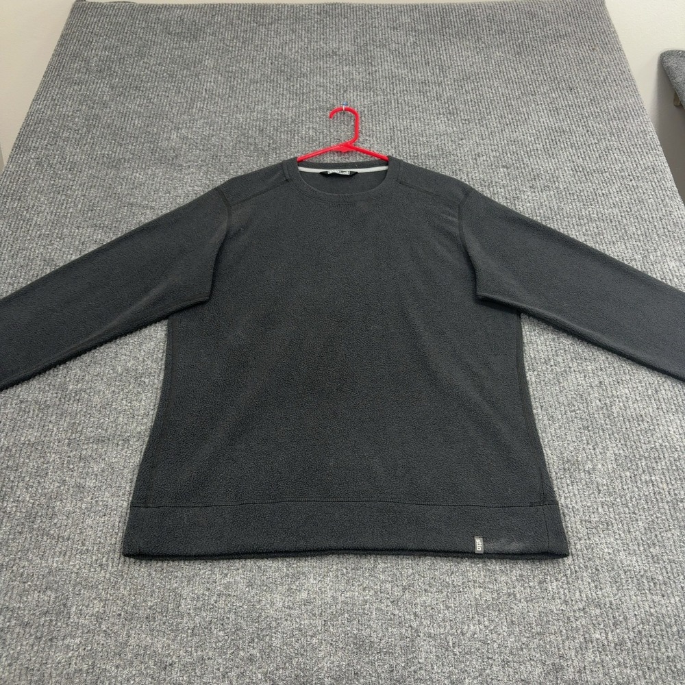 Stio Fleece Pullover Mens‎ M Gray Polyester Crewneck Gorpcore Outdoor Style